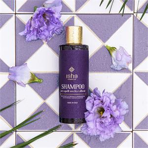 Shampoo per Capelli Secchi e Sfibrati con Estratti di Triphala e Ashwagandha, Olio di Ricino e Succo di Aloe BIO in Cura dei capelli