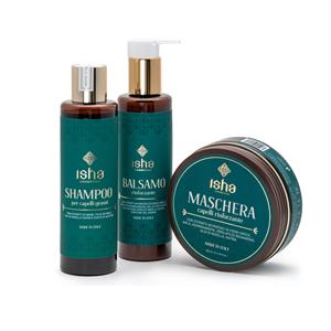 Balsamo Rinforzante Con Estratti Ayurvedici di Fieno Greco, Amla ed Ashwagandha, Gel di Fico d'India, Olio di Fieno Greco e Nigella Sativa, Proteine del Grano  in Cura dei capelli