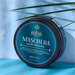 Maschera Capelli Rinforzante con Estratti Ayurvedici di Fieno Greco, Amla, Ashwagandha, Idrolato di Rosmarino, Olio di Nigella e Katira  in Cura dei capelli