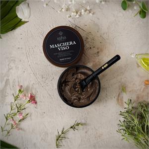 Maschera Viso Purificante con Argilla Ghassoul, Rosa Indiana e Olio di Argan Biologico in Cura del viso