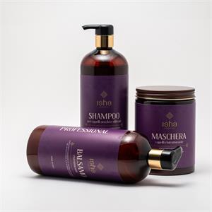 Balsamo Ristrutturante - Con Estratti Ayurvedici di Triphala ed Ashwagandha, Gel di Fico d'India, Olio di Ricino e Fitocherativa PRO 1l in Linea Professionale