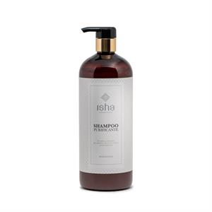 Shampoo Purificante Con Argilla Ghassoul del Marocco, Gel di Fico d'India, Olio di Argan BIO PRO 1l in Linea Professionale