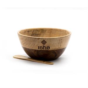 Ciotola in Legno - Multi-essenza con Cucchiaio in Accessori