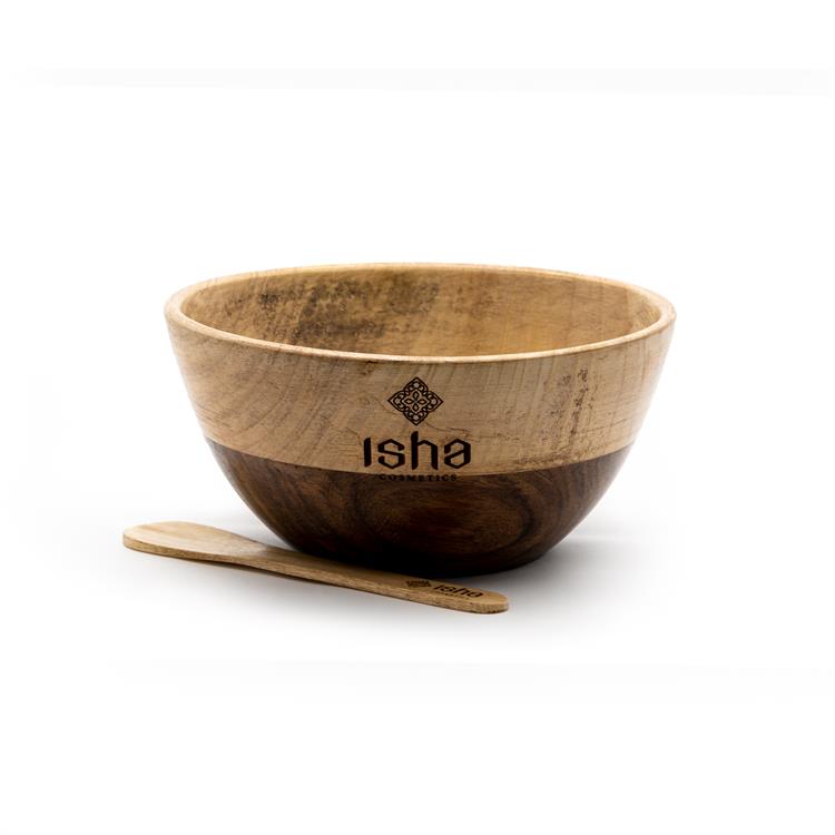 Ciotola in Legno - Multi-essenza con Cucchiaio