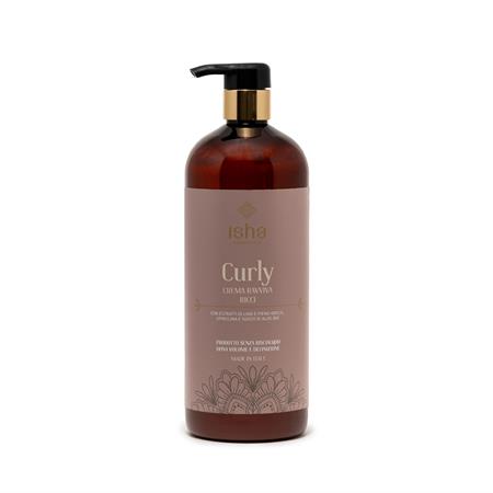 curly crema ravviva ricci per capelli naturalmente ricci con estratti di lino e fieno greco spirulina e succo daloe bio pro 1l