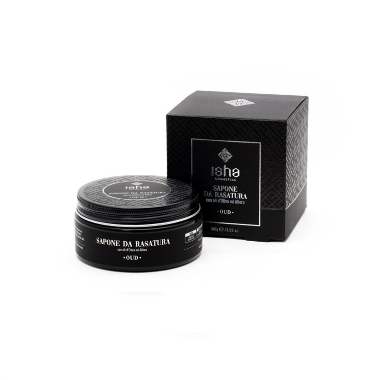 Sapone da Rasatura (Shaving Soap) with Olive and Laurel Oils - Oud Fragrance