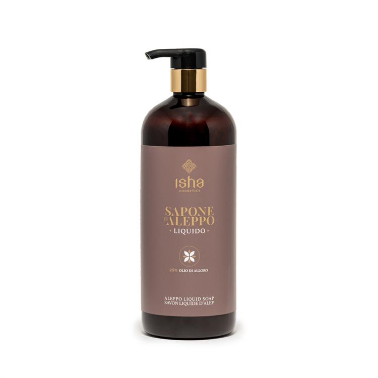 Sapone liquido di Aleppo 25% Olio di Alloro PRO 1l